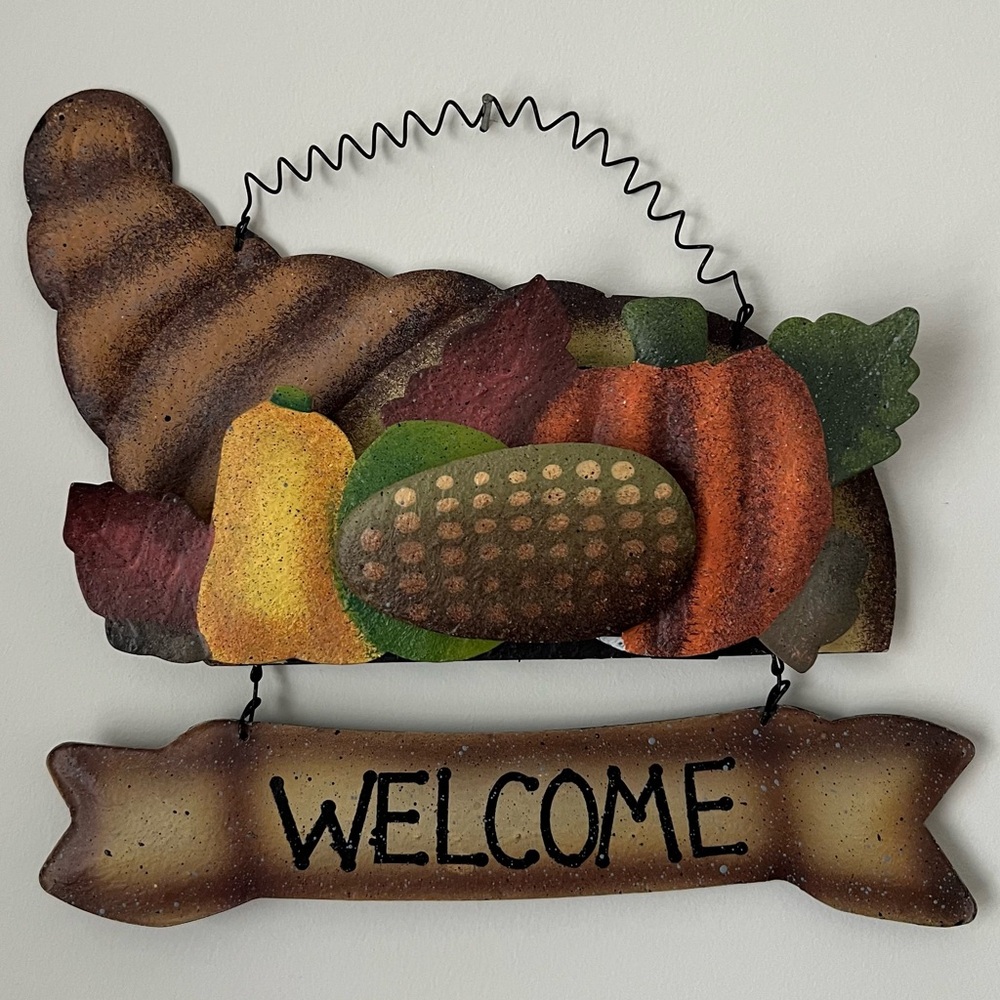 Autumn Harvest Welcome Sign